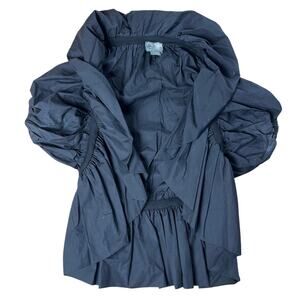Ryu Black Puffer Blazer Women Size Medium